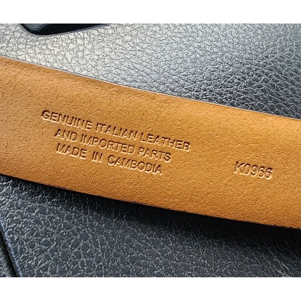 J. Crew Men's Black Genuine Leather Belt Size 32‎ KO966